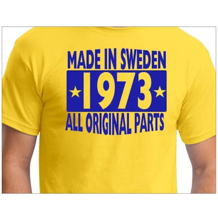 Gul T-shirt Made in Sweden 1973 All original parts