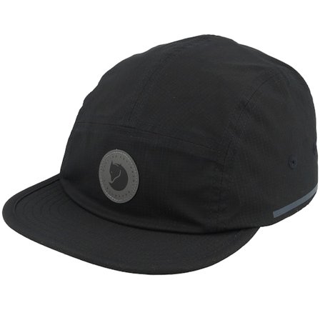 Fjällräven - Hoja Cap Black 5-Panel 5panel Black Cap - @ Hatstore
