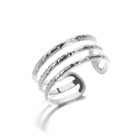 Bohemian Multiple Lines Rings For Women Rock Smycken Rostfritt stål Justerbara Finger Rings anillos para hombre