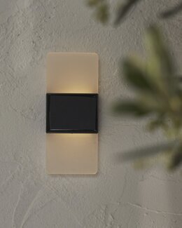 Seinälyhty aurinkokennolla Wally LED Valkoinen