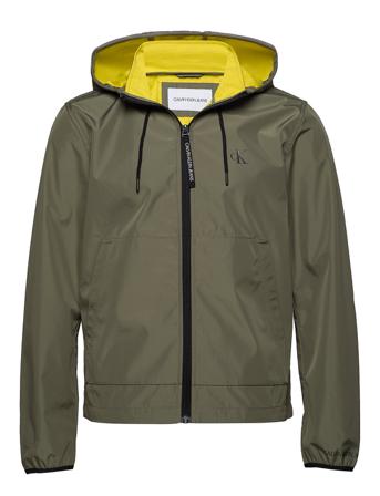 Jersey Lined Hooded Jacket Yellow Calvin Klein Jeans