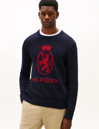 Tommy Hilfiger Gifting Crest Crew Neck - Navy - XXL