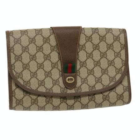 Gucci Vintage Pre-owned Canvas Clutch inbo, Dame Vintage Tasker, Størrelse: ONE Size