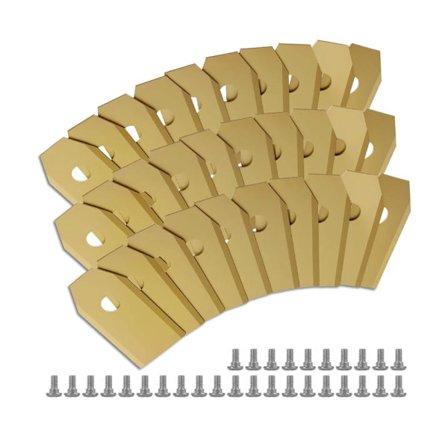 Vaihtoterät robottiruohonleikkureihin (titaanipinnoitettu) Automowerille, Gardena-robottiruohonleikkureille, yhteensopiva Segway Navimow -