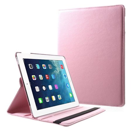 iPad 9.7" 4/3/2 cover with rotatable stand - Pink