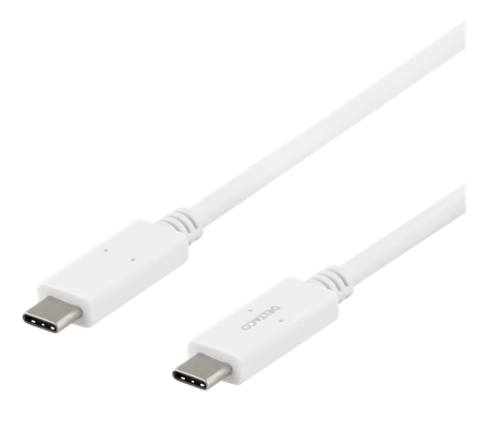 Deltaco USBC-1502M - USB type C-kabel - USB-C til USB-C - 1 m