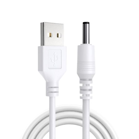 80 cm USB DC3,5 mm opladningskabel stabil strømtransmission til elektroniklinje