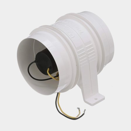Ventilateur de compartiment moteur Attwood Turbo 4000 Series II, 12 V, en ligne, Ø100 mm (4") - Ø100 mm (4"), 6.5 m³/minute