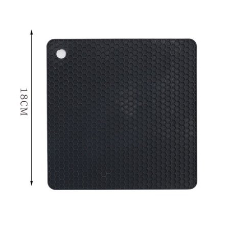 Lämmöneristysmatto Silikoni Trivet Mat MUSTA