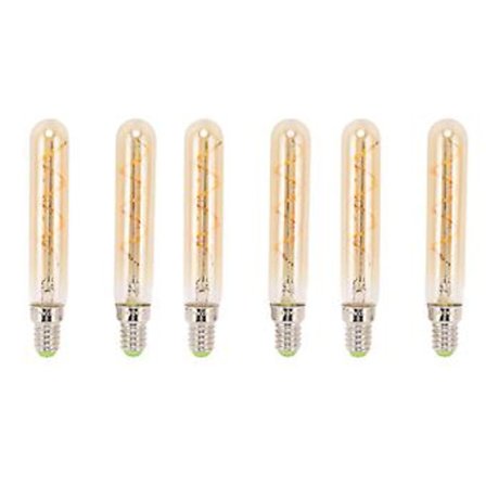 2 stk. E14 LED-pære 3w Gylden rørformet pære til pendelvæglamper Rørformede pærer Skrivebordslampe 220-240v