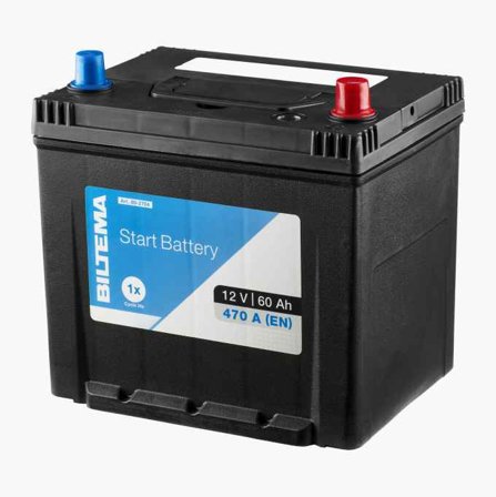 Biltema - Startbatteri 12 V 60 Ah