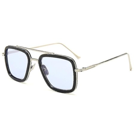 Tony-stark Edith Avengers Iron-man Solbriller Retro Firkantede Briller Briller