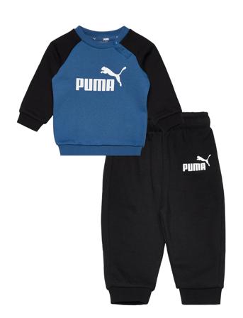 Minicats Ess Raglan Jogger Fl Sets Sweatsuits Blå PUMA