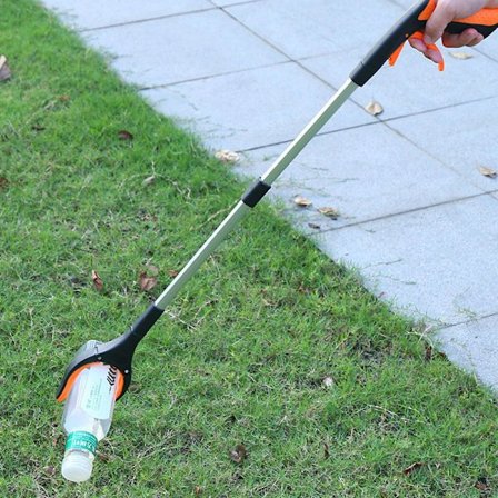 Gripeverktøy, plukke verktøy for eldre, funksjonshemmede, opp og ned, komfortabelt, for plukking på bakken, søppelplukking, hageavfall - Rød