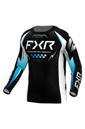Crossshirt FXR Clutch Pro 26 Schwarz/Blau/Weiß XL