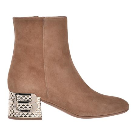 Baldinini Tan suede ankle Støvler Brun, Dame, Størrelse: 38 1/2 EU