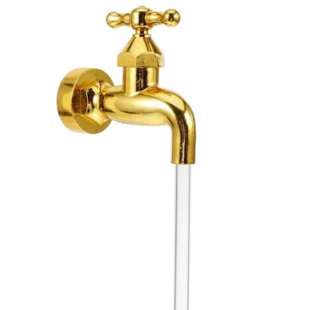 1 Sett Vannkannefontene Usynlig Kran Dekorativ Usynlig Kran Flytende Utendørs Krandekor