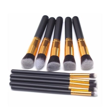 Sminkborstset om 10 delar från Patie-Minerals