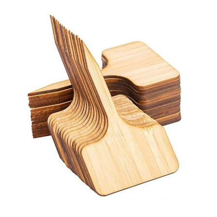 50 kpl Bambu Kasvilaput Vihannespuutarha Merkitsijät T-tyypin Kasvilaput Kasveille