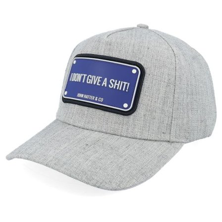 John Hatter & Co - Grå adjustable Keps - Baseball I Don't Give A Shit Grey A-frame Adjustable @ Hatstore