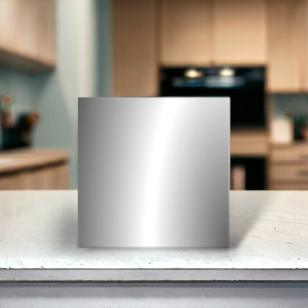 Kakeldekor 12-pack Silver, matt, 14,8x14,8 cm