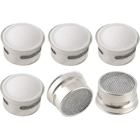 6 stk. 19mm rustfrit stål vandhane perlator indsatser vandhane udskiftning del vandfilter adapter vandhane flow begrænser tilbehør