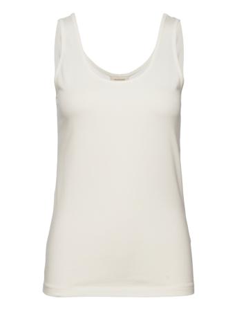 Fqshakey-Tanktop T-shirts & Tops Sleeveless Creme FREE/QUENT*Betinget Tilbud