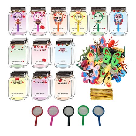 Festlig Valentinsdag Kort til Børn Skoler Klasse Klasseværelse Festartikler