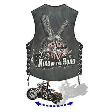 Motorcykelgaver Harley-Davidson Vægure Pendulur Vægdekorationer Mand Kone Gave A
