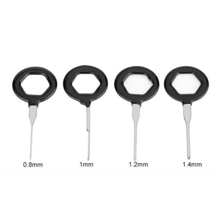 130-osainen autoliittimien irrotustyökalusarja