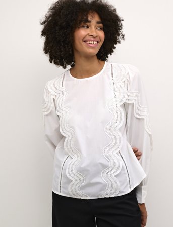 Kaffe Kachristine Blouse - White - 38