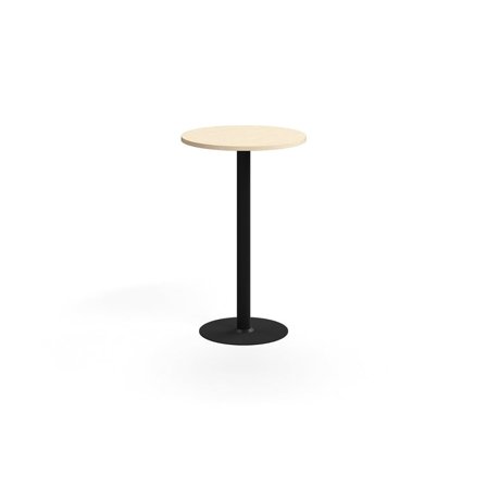 Bar table VERTICUS, Ø700x1100 mm, birch/black