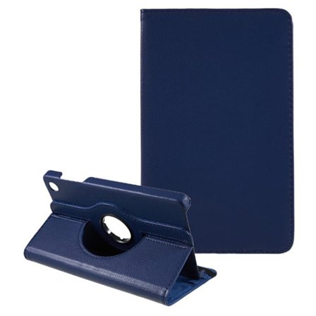SKALO Lenovo Tab M8 Gen 4 360 Litchi Flip Cover - Mørkeblå