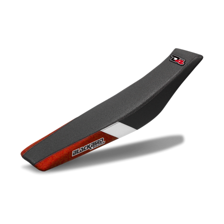 Blackbird Dream 4 Sadelöverdrag Svart-Röd-VIt - Husqvarna TE 450 2005-2007