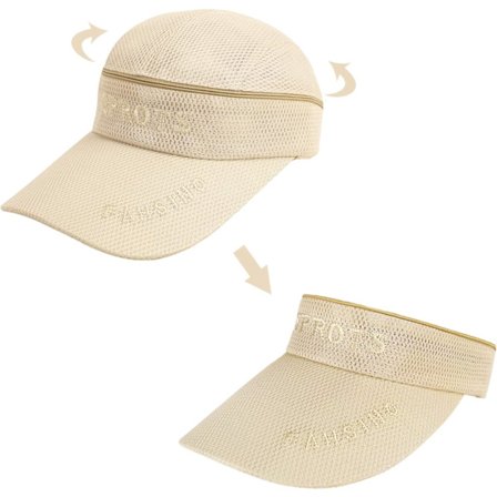 Irrotettava baseball-lippis, hengittävä verkkopäinen aurinkolippis, tyhjä lippis