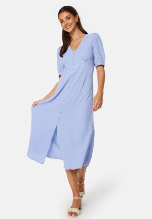 BUBBLEROOM Petronella Structure Dress Light blue Klær