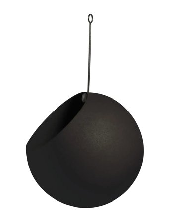 AYTM Globe Hænge Blomsterpotte - Black - 17X28CM