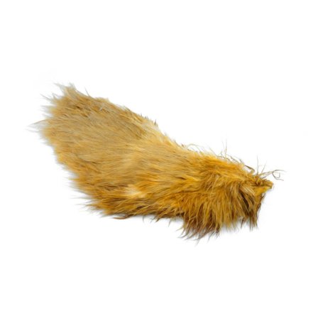 Whiting Mini Bird Fur - White dyed Med. Ginger