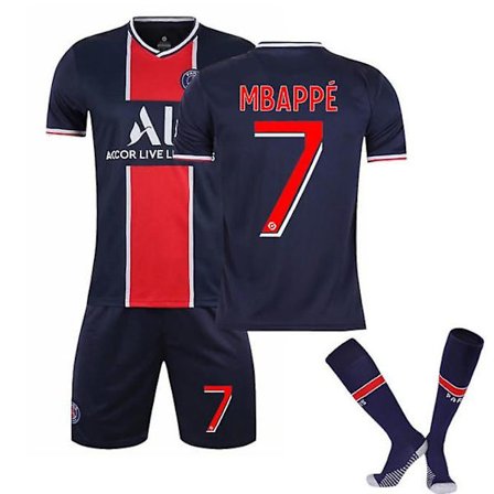 22 Paris No.7 Mbappe fotbollströja