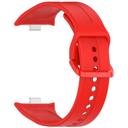 Silicone Strap Xiaomi Redmi Watch 5 Adjustable Watch Band with Colored Buckle - Red