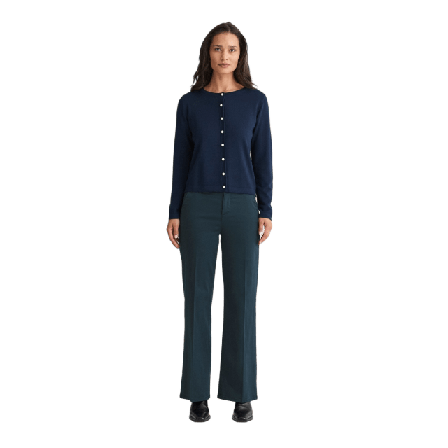 Newhouse Satinbyxa Hedda Byxor Dam Blå 38