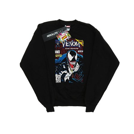 Marvel Boys Venom Lethal Protector Sweatshirt 7-8 år Svart