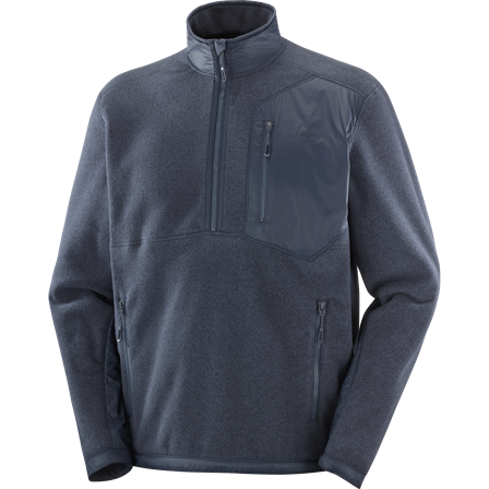 Salomon - couche intermédiaire pour homme Chroma Fleece Hz M - Blue Nights - M