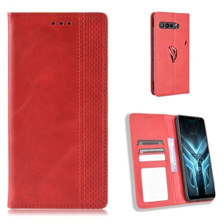 Bofink Vintage läder Asus ROG Phone 3 / Asus ROG Phone 3 Strix fodral - Röd