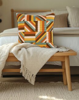 Broderipakke Pute Langsting Linjer - Vervaco