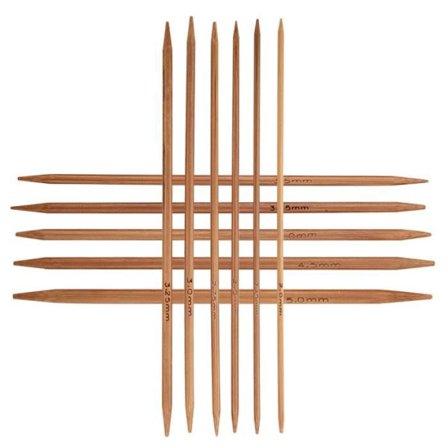 LIA Bambu Stickor Stickor Set, Ergonomisk present till sticksatser Sybehörsnål