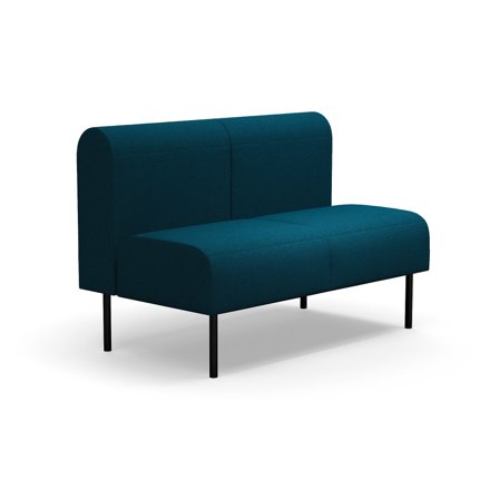 Modulsofa VARIETY, 2-Sitzer, Stoff Blues CSII, petrol