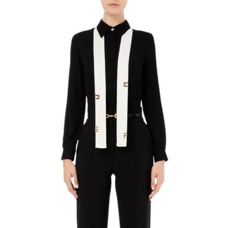 Elisabetta Franchi Shirts , Zwart , Dames , Maat: S