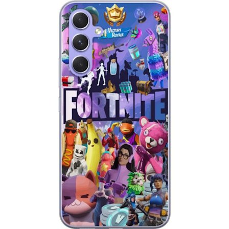 Yhteensopiva Puhelinkuori Samsung Galaxy A54 Fortnite kollaasi Victory Royale hahmot skins aarteet värikäs Fortnite pelaamisen suunnittelu