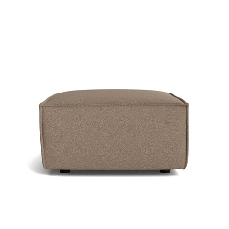 Lyon puf - Loop Mørk Beige - 86x98x44cm - Komfortabel & Stilfuld Puf - Perfekt til afslapning - Elegant design & rene linjer - Matcher med enhver stil